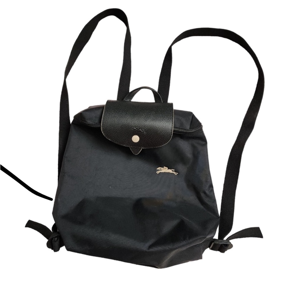 LONGCHAMP Nylon Le Pliage Club Mini Backpack in Nior Black